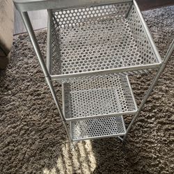 metal shelves