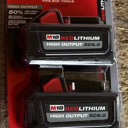 Milwaukee M18 High Output 6.0 Batteries 
