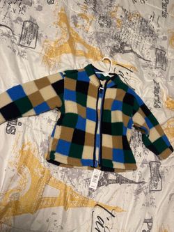 BabyGap Kids Checkered Fleece Zip-Up Jacket