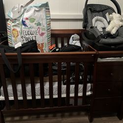 Crib With Changing Table