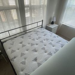 Queen Size Mattress and Bed frame 