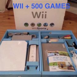 NINTENDO WII with Hard Drive Loaded With 500 WII GAMES