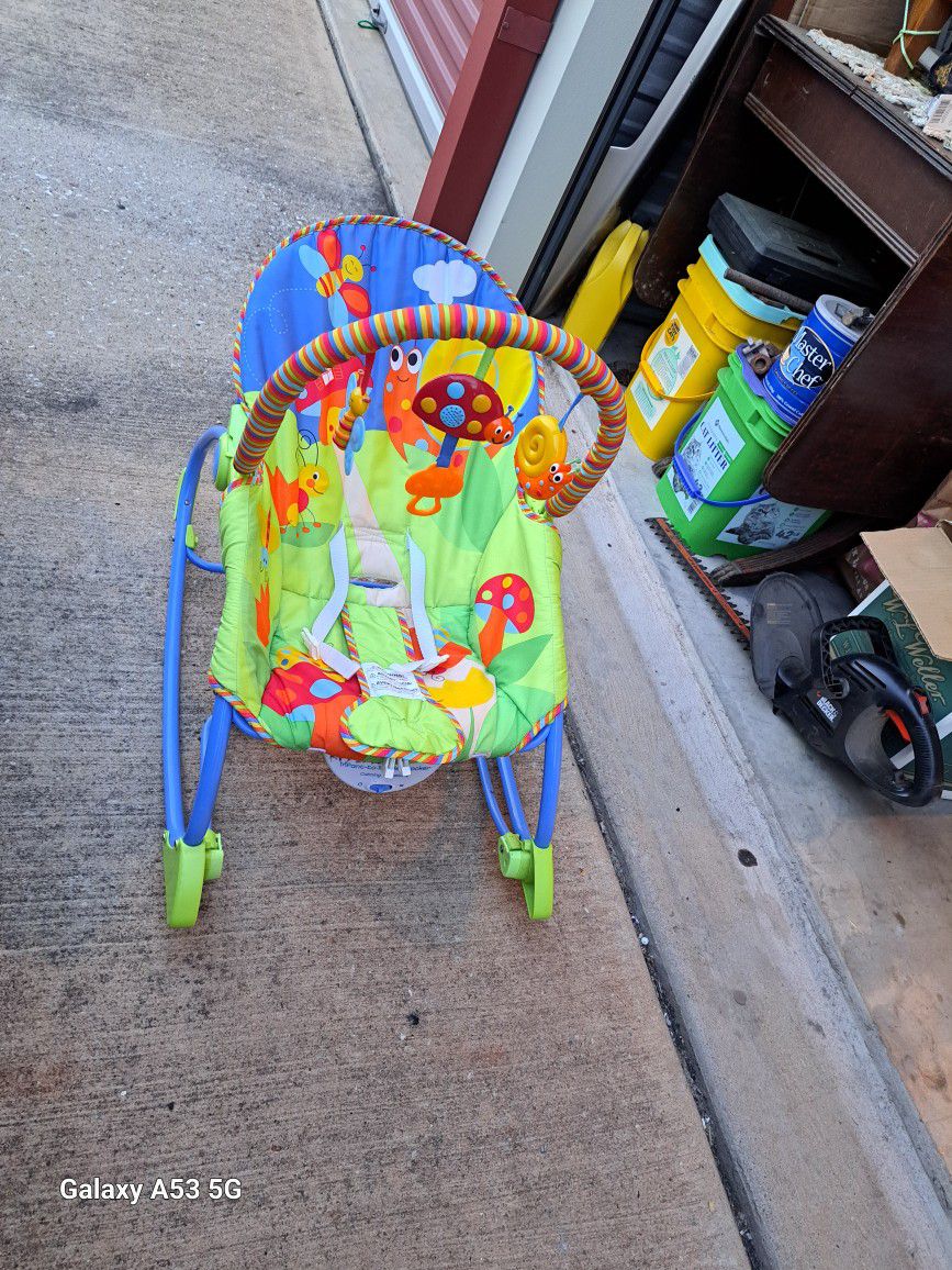 Colorful Baby Bouncer Rocker Swing w Toys