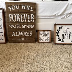Rustic Wedding Signs