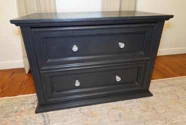 Solid Wood Lateral File / Storage Cabinet – Refinished