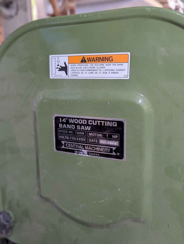 14" Bandsaw New Tires & Guides
