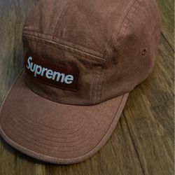 Red Denim Supreme Camp Cap