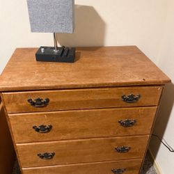 Solid Wood 4-Drawer Dresser