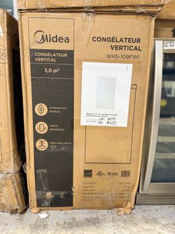 Midea 3 cu. ft. Upright Freezer with Reversible Door