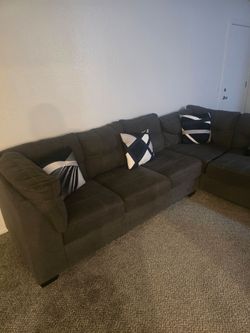 Grey sectional