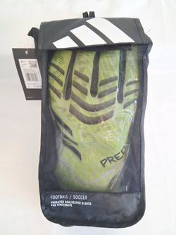 Adidas Predator GL Pro Fingersave Green White Soccer Gloves 