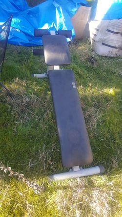Bench, incline for working out