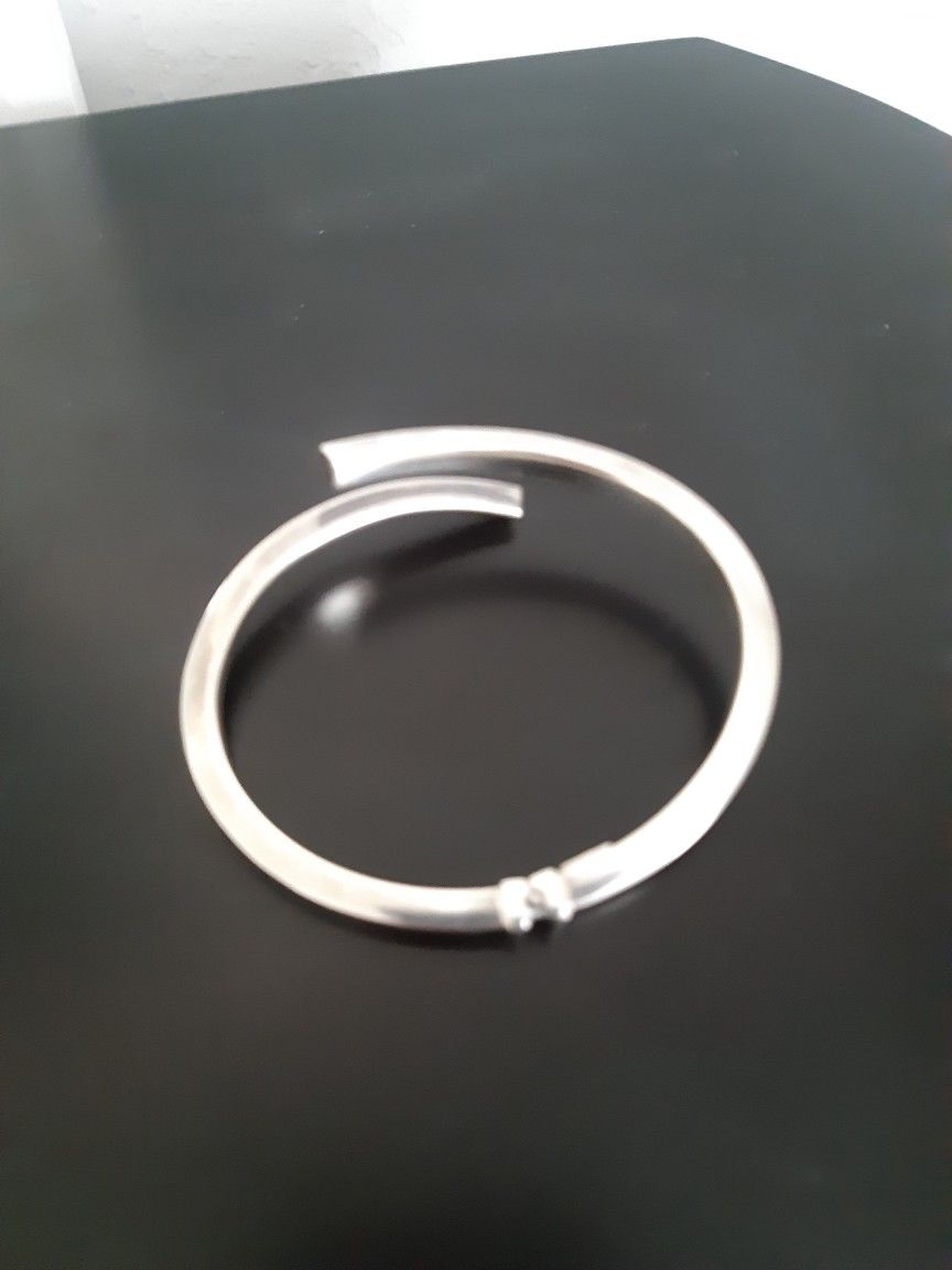 ITALY 925 STERLING SILVER Bangle Bracelet, Dyadema Design