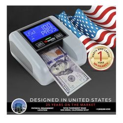 Cassida Quattro Fast Automatic Currency Counterfeit Detector with Advanced Sensors (UV,MG,IR,MT,Thickness,Size) - All-Orientation Feeding - Rechargeab