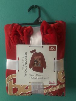 Barbie Sleep Dress And Headband (3X)