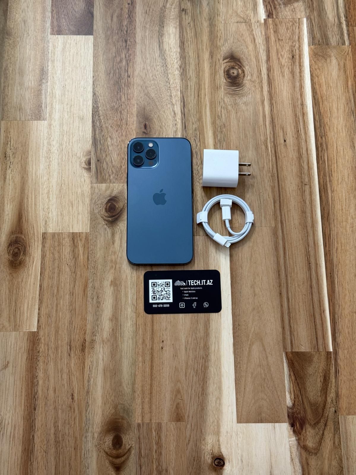 📱 iPhone 12 Pro Max | 128GB | Pacific Blue | Unlocked (Any Carrier)