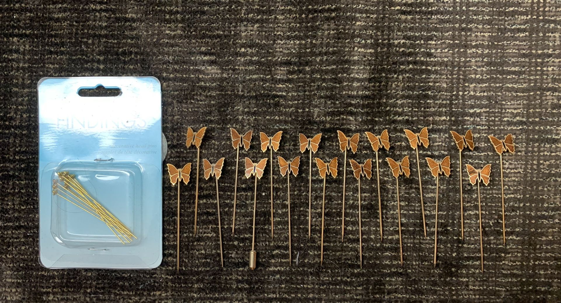 Craft Jewelry Making Decorative Head And Butterfly Pins