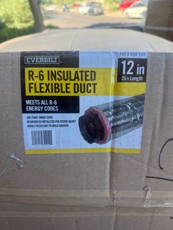 Everbilt R-6 Insulated Flexible Duct 12in x 25ft