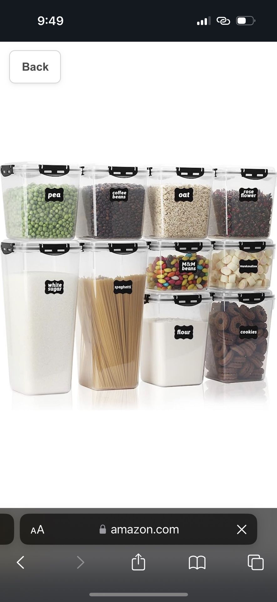 10 Pcs Storage Containers