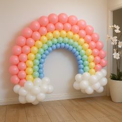 RAINBOW BALLOON ARCH