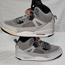 Jordan Spizike Cool Grey Black Wolf Grey 315371-008 Men's High Top Sneaker,, size 9M