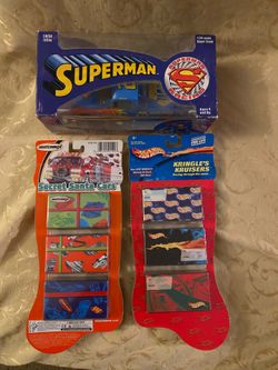 Collectible Hot wheels and matchbox. And Superman Car