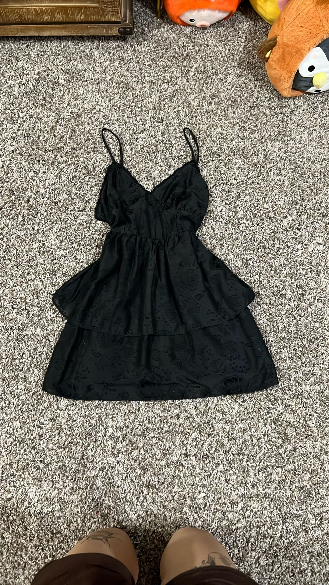 Wild Fable black floral mini dress