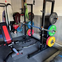1/2 Rack W/ 390lbs & All Accessories