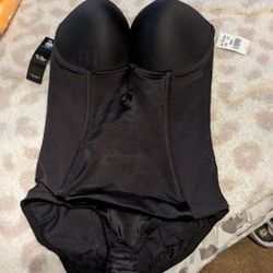 New VA BIEN Underwire Black Bodysuit.
