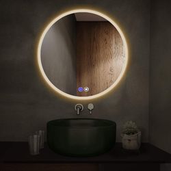 New 30” Led Anti fog Round Mirror Led Light Dimmable