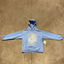 BLUE SP5DER HOODIE 