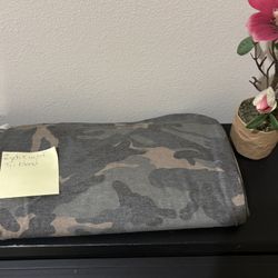2 Yards Of Stretchy Army Green Camo Apparel Fabric