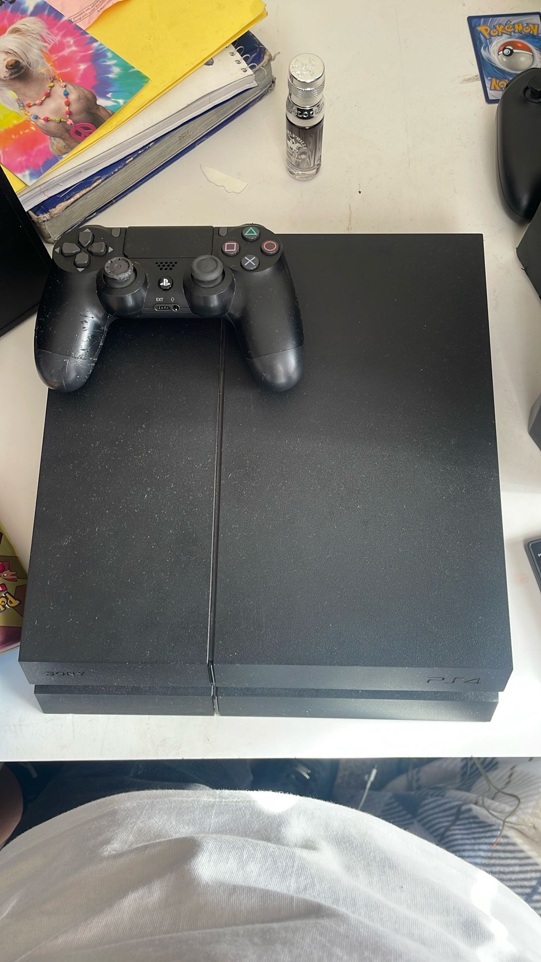 PS4 Comes With Controller A Little Bit Of Bit Marks From My Dog But I Cleaned It Comes With All Cables Just Not Showed And Ethernet