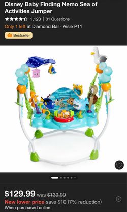 Disney finding nemo baby jumper