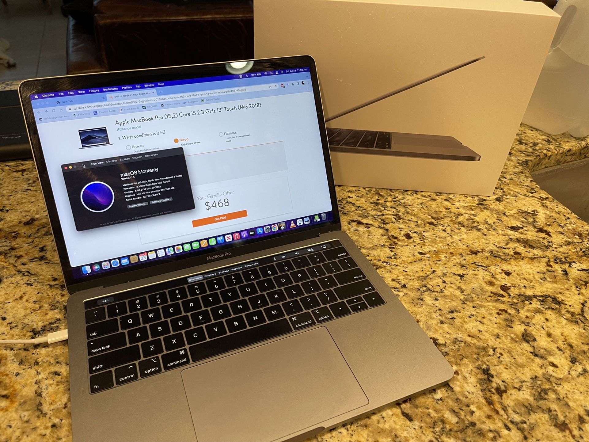MacBook Pro 13” (2018 4 Thunderbolt Port Model)