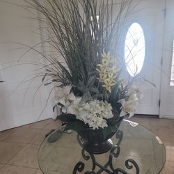 Artificial Floral Flower Arrangement In Pot 