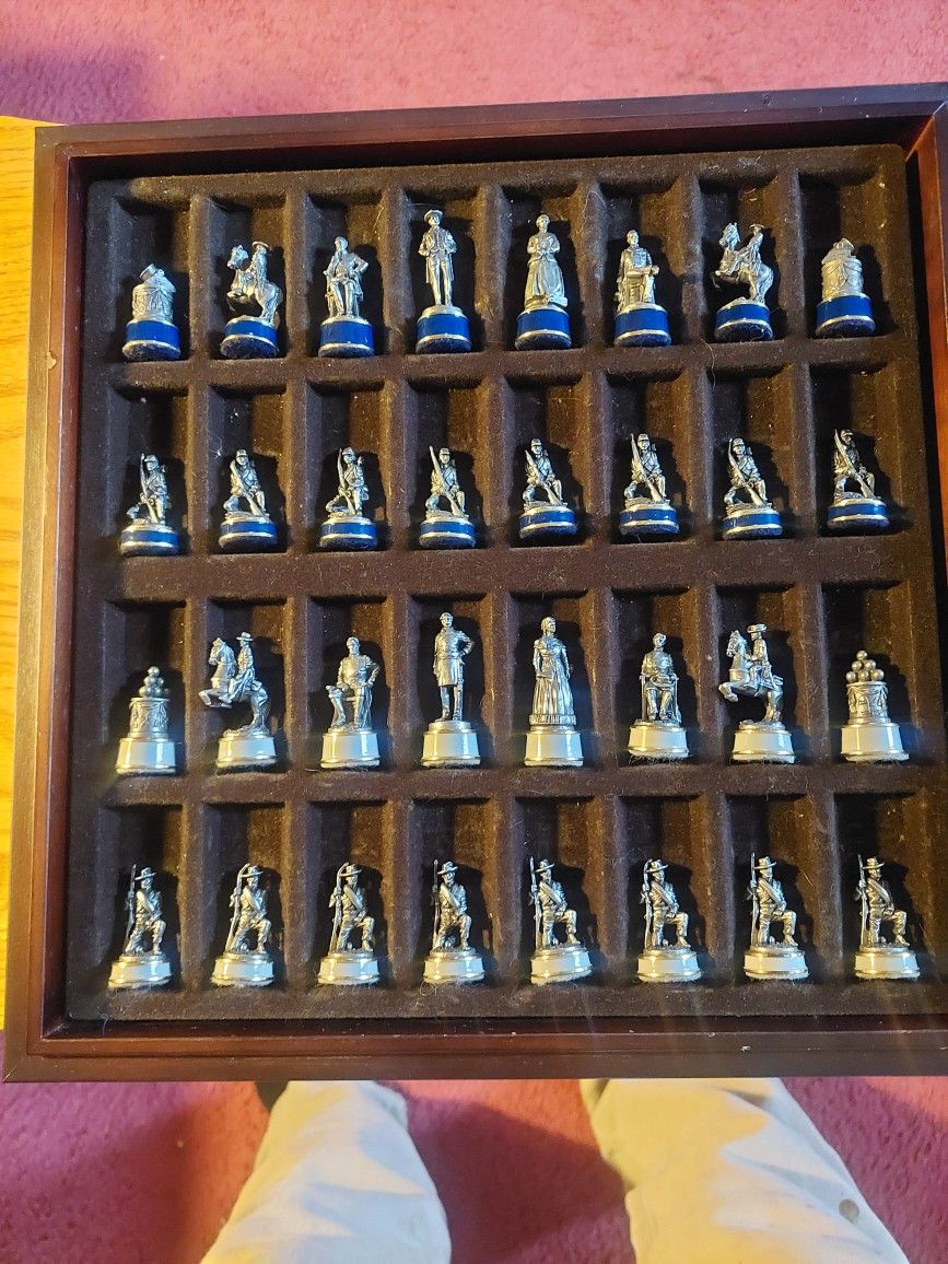 Pewter Chess Set