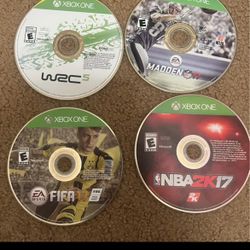 Xbox One Games Lot: WRC 5, Madden NFL 17, FIFA 17, NBA 2K17
