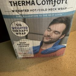 Calming Comfort Therapy, Comfort, Weighted, Hot/Cold Neck Wrap 5 Pound Deep Tissue Therapy