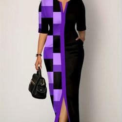 Colorbloc Two Tone Dress