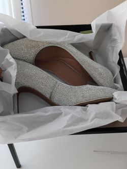 High heeled shoes