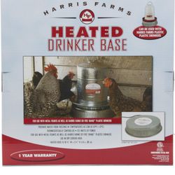 Harris Farms Manna Pro Chicken Supplies | Chicken Waterer Heated Base | Harris Farms Poultry Drinker | Chicken Coop Accessories