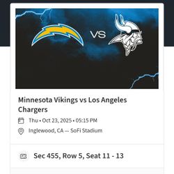 Chargers vs Vikings