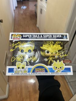 Funko Pop Super Tails & Super Silver Signed