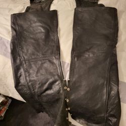 Unik Leather Motorcycle Chaps