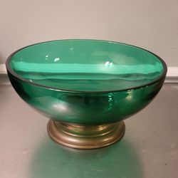 Vintage Emerald Glo Bowl