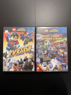 (2) Lego DC Super Heroes Justice League DVDs