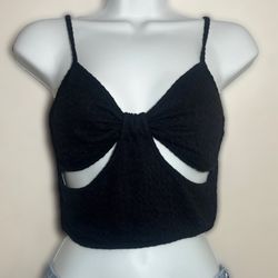 Cut Out Black Top (M)