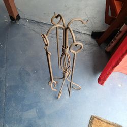 Vintage Fire Place Set With Stand