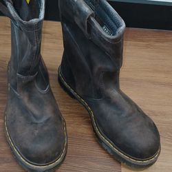 Brown Steel Toe Dr. Martens  Work Boots